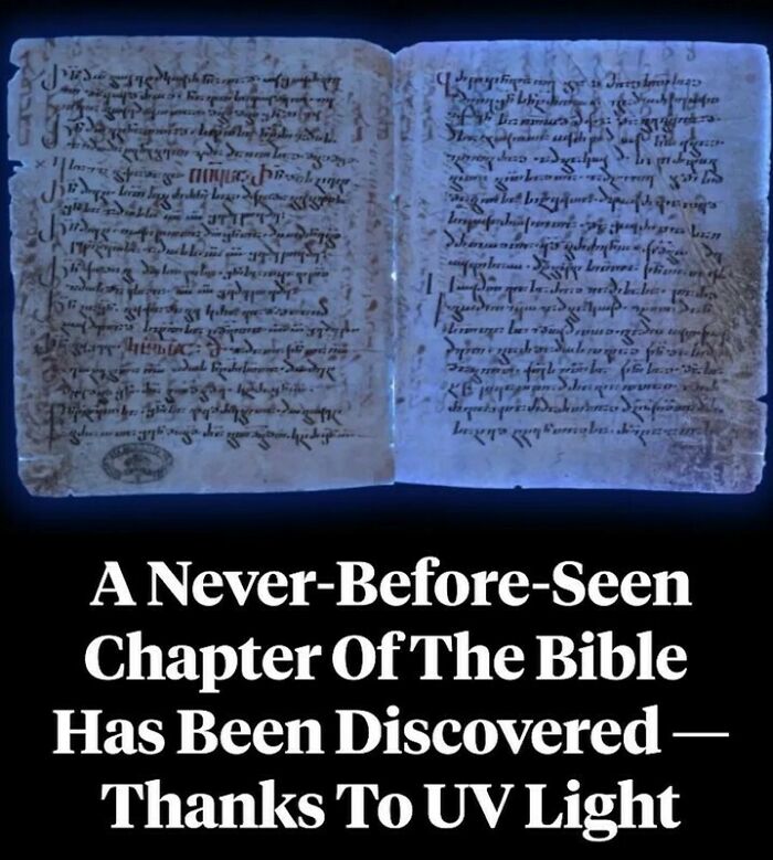 A "Hidden" Chapter Of The Bible Has Been Uncovered After 1,500 Years Thanks To UV Light