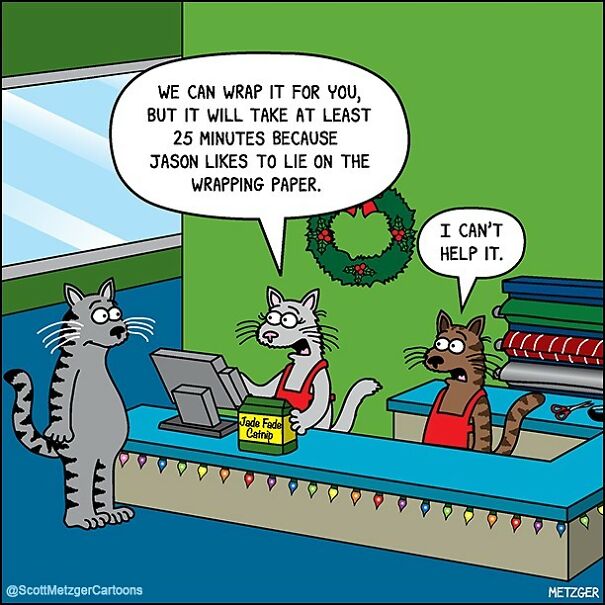 Funny Cat Comics By Scott Metzger That Might Make Every Cat Owner Cry With Laughter (New Pics)