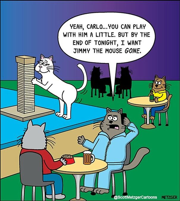 Funny Cat Comics By Scott Metzger That Might Make Every Cat Owner Cry With Laughter (New Pics)