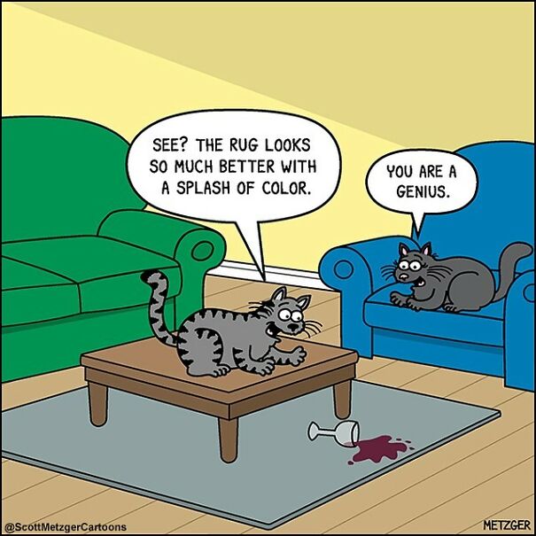 Funny Cat Comics By Scott Metzger That Might Make Every Cat Owner Cry With Laughter (New Pics)