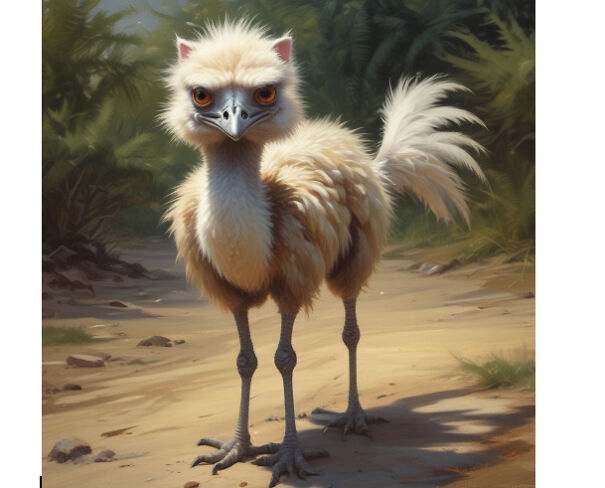 AI's Depiction Of An Ostrich