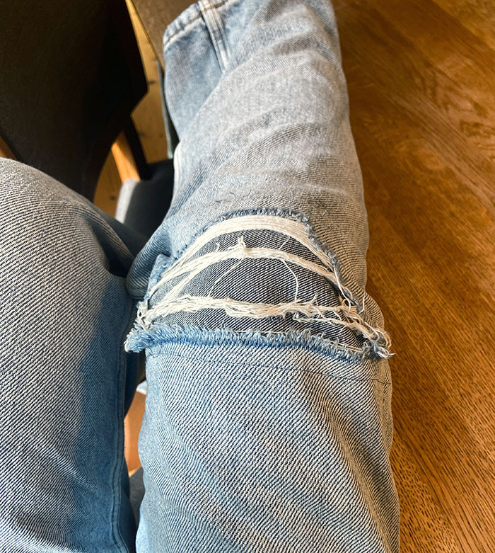 I Bought Ripped Jeans For Summer, Mom Sewed The Holes