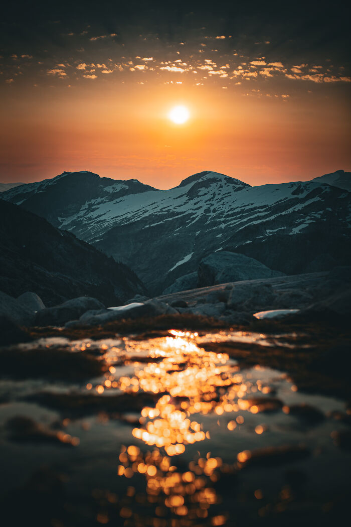 A Light Over Zion | The Sun Rising Over Mt. Zion As Seen From Peanut Rock Camp, Mt. Albert, British Columbia