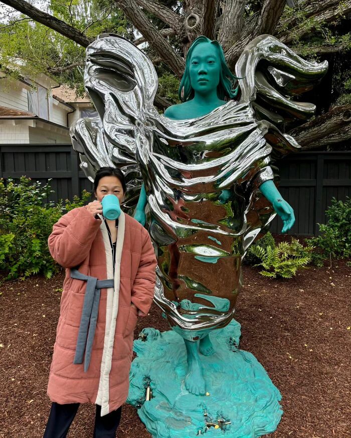 “Husbands Everywhere Are Shaking”: Mark Zuckerberg Puts Giant Statue Of Wife In Their Garden