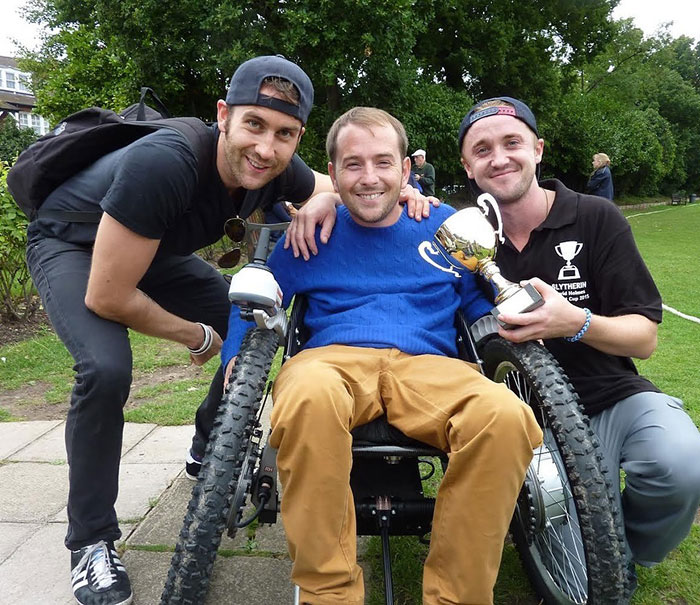 Harry Potter Fans Nerd Out After Tom Felton Posts Photo Of Reunion At David Holmes' Cricket Cup