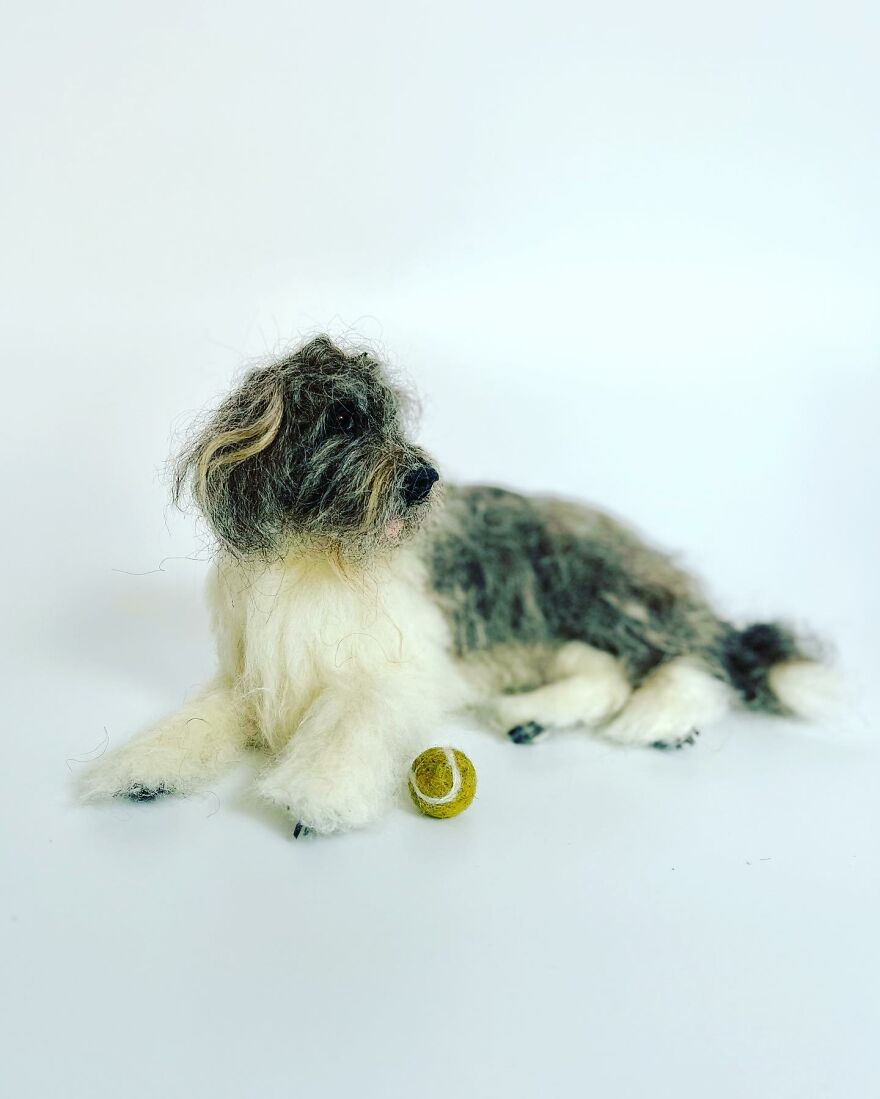 Needle-Felted Wonders: Curly Jo Hobbs Crafts Realistic Miniature Dogs And Donkeys