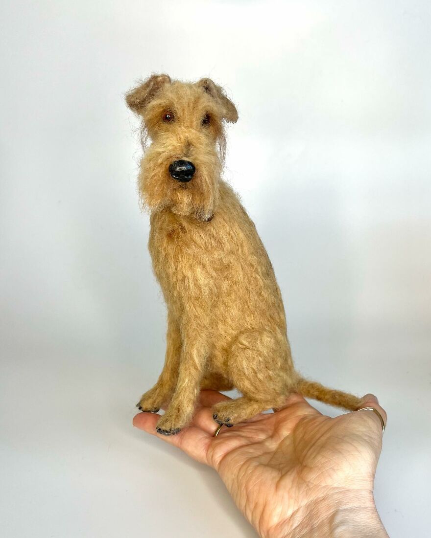 Needle-Felted Wonders: Curly Jo Hobbs Crafts Realistic Miniature Dogs And Donkeys