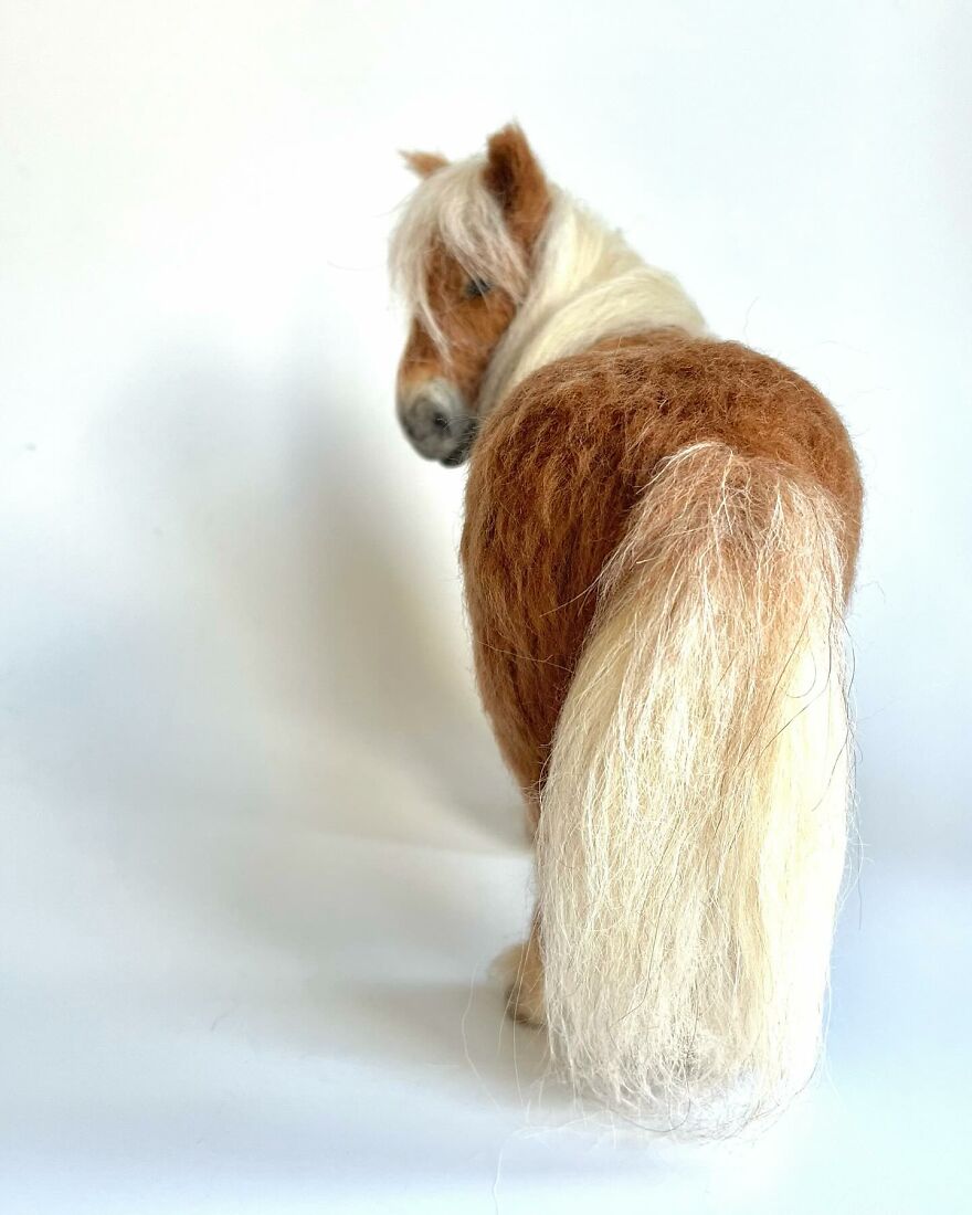 Needle-Felted Wonders: Curly Jo Hobbs Crafts Realistic Miniature Dogs And Donkeys