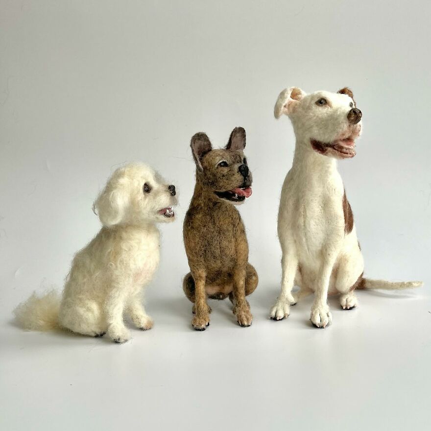 Needle-Felted Wonders: Curly Jo Hobbs Crafts Realistic Miniature Dogs And Donkeys