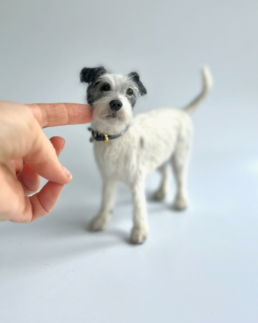 Needle-Felted Wonders: Curly Jo Hobbs Crafts Realistic Miniature Dogs And Donkeys