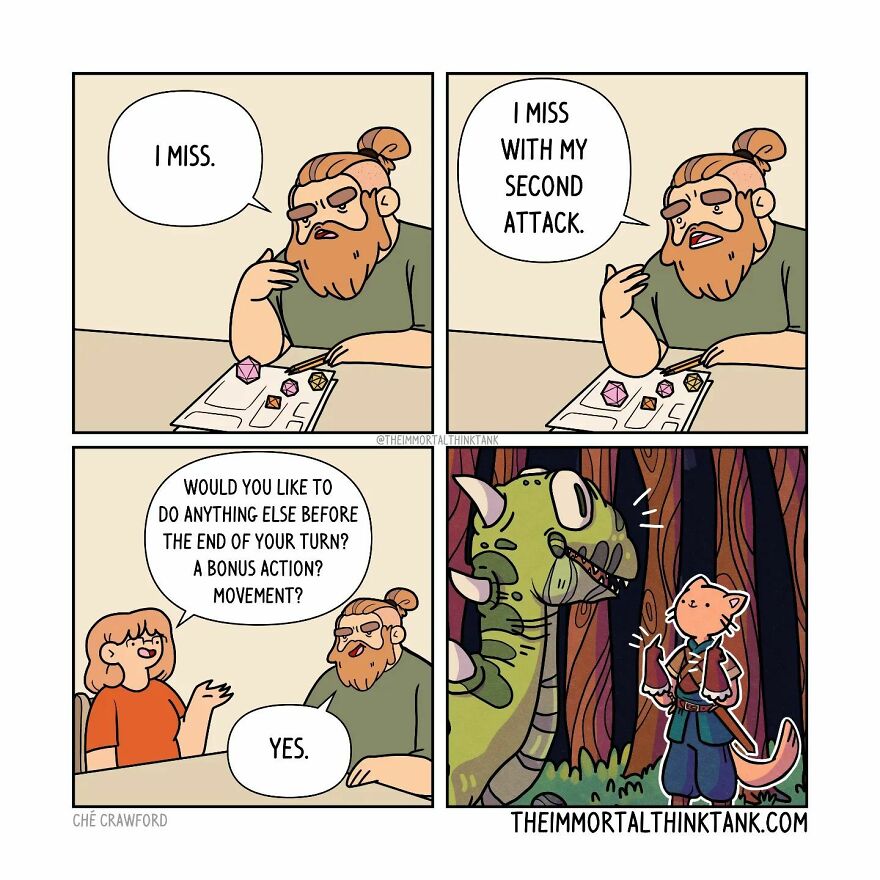 New Relatable Comics About Parenthood And Fantasy Gaming By This Artist From New Zealand