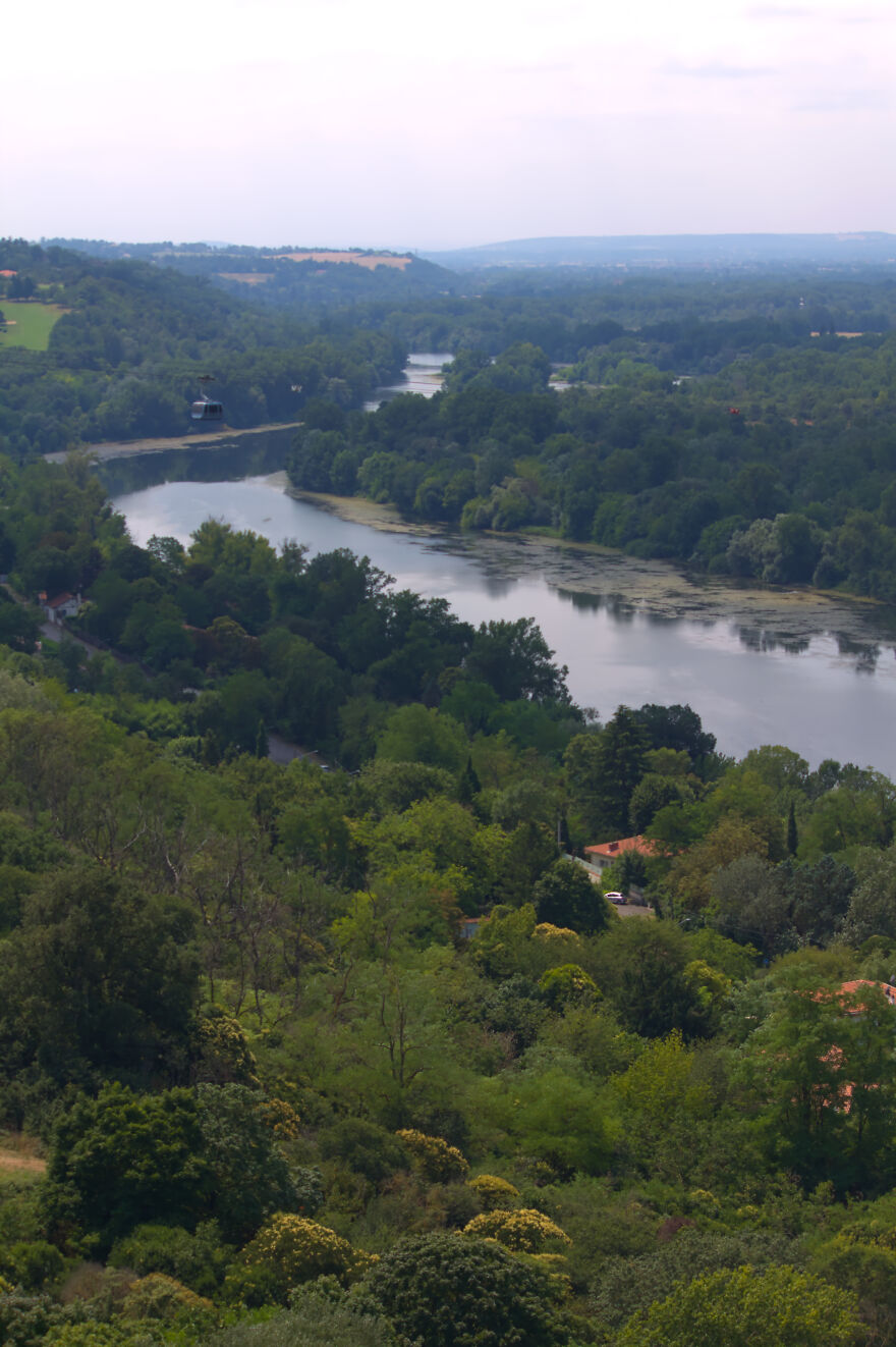 Parc De Pech-David With Its Gondola Scooting Over The River Garonne