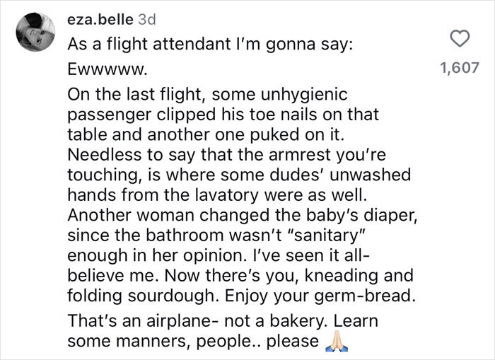 "Not The Best Idea": Influencer Apologizes After Baking Sourdough Mid-Flight