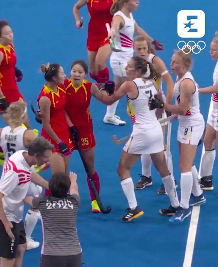 Fans Say “China Had To Be Disqualified” After Mass Brawl Erupts On Olympic Hockey Field