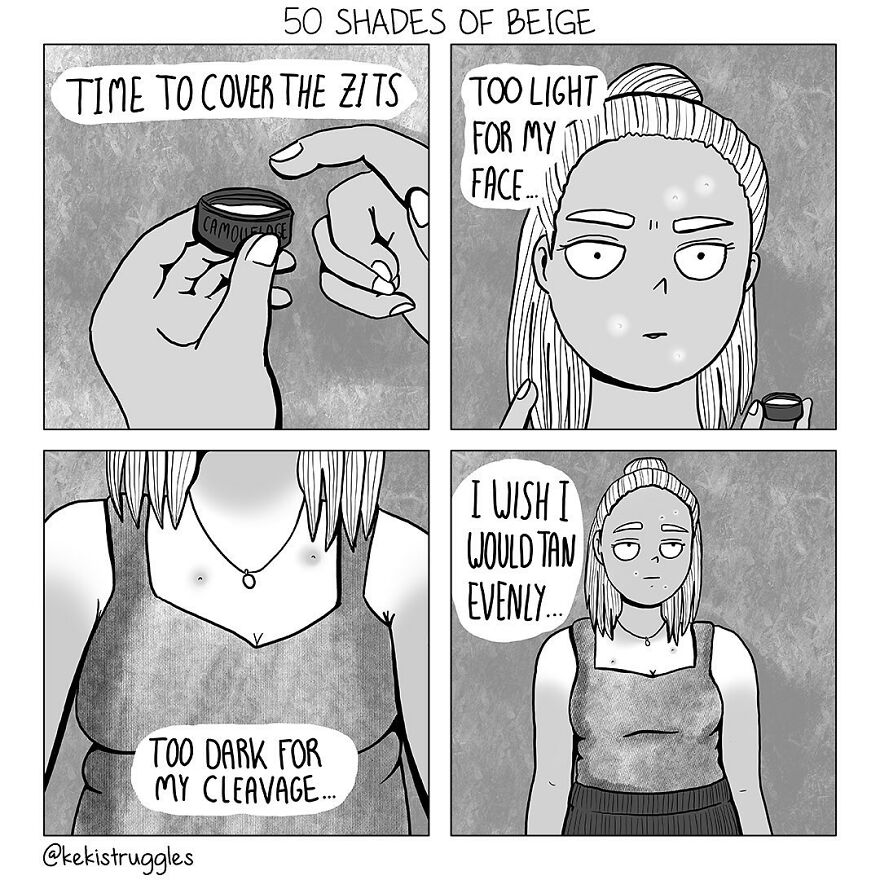 This Artist Shows Daily Struggles That Many Girls Will Surely Relate To