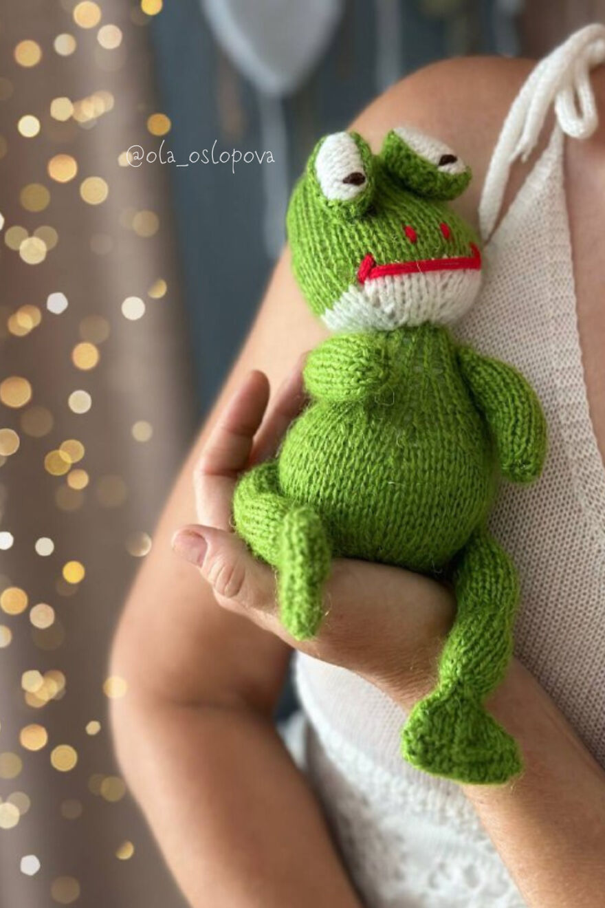 🐸💖 Cute Frog. Pattern By Me Ola Oslopova