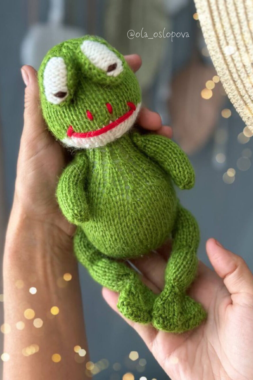 🐸💖 Cute Frog. Pattern By Me Ola Oslopova