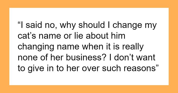 Woman Ordered To Rename Black Cat From 