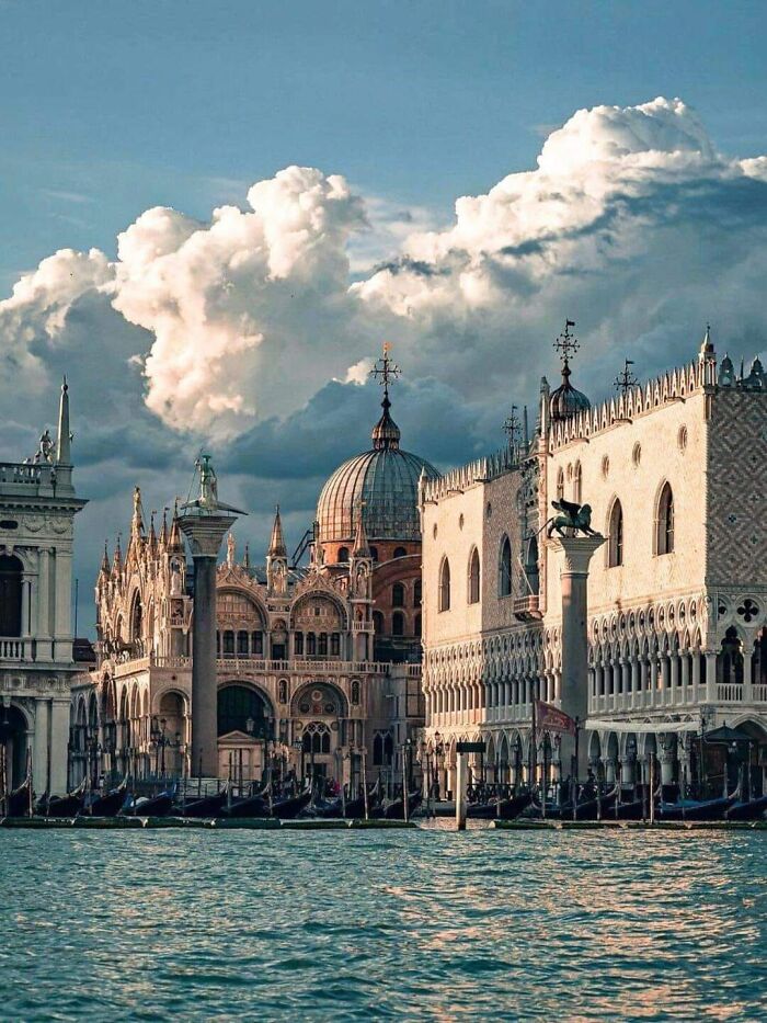 The Bacino Di San Marco, Which Is Decorated In Piazza San Marco With The Cathedral And The Ducal Palace