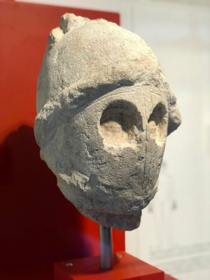 A Very Rare Sculptural Portrait Of A Roman Gladiator With His Hidden Behind The Helmet Of A Secutor. 1st Century Ad