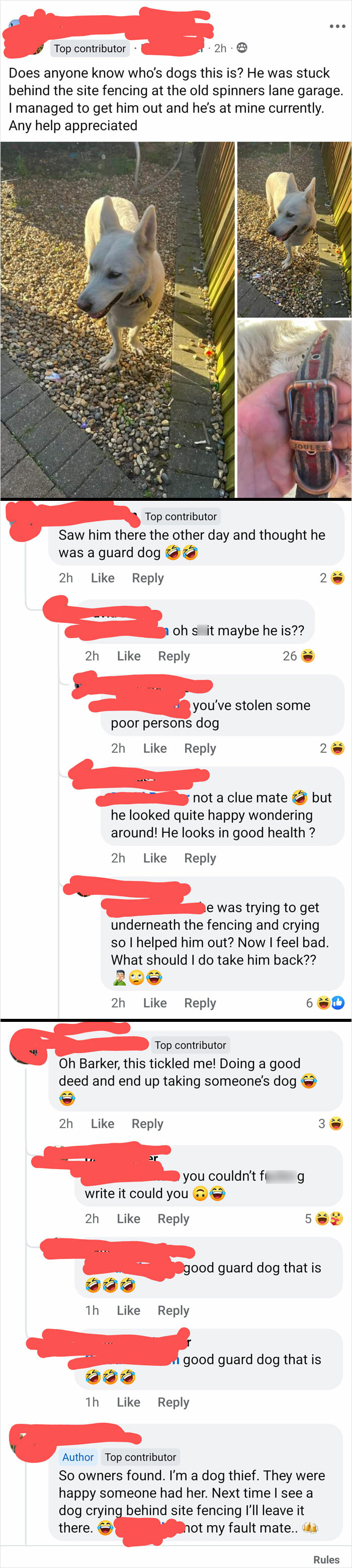 Guy Basically Stole Someone's Dog