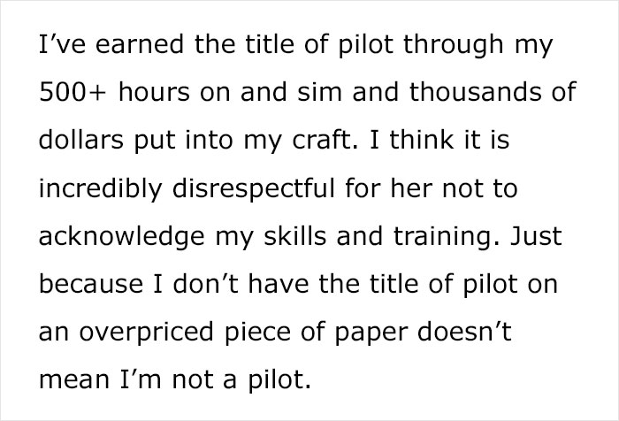 Wife Forced To Sleep On Couch After Refusing To Call Husband A Pilot As He’s Never Flown A Plane