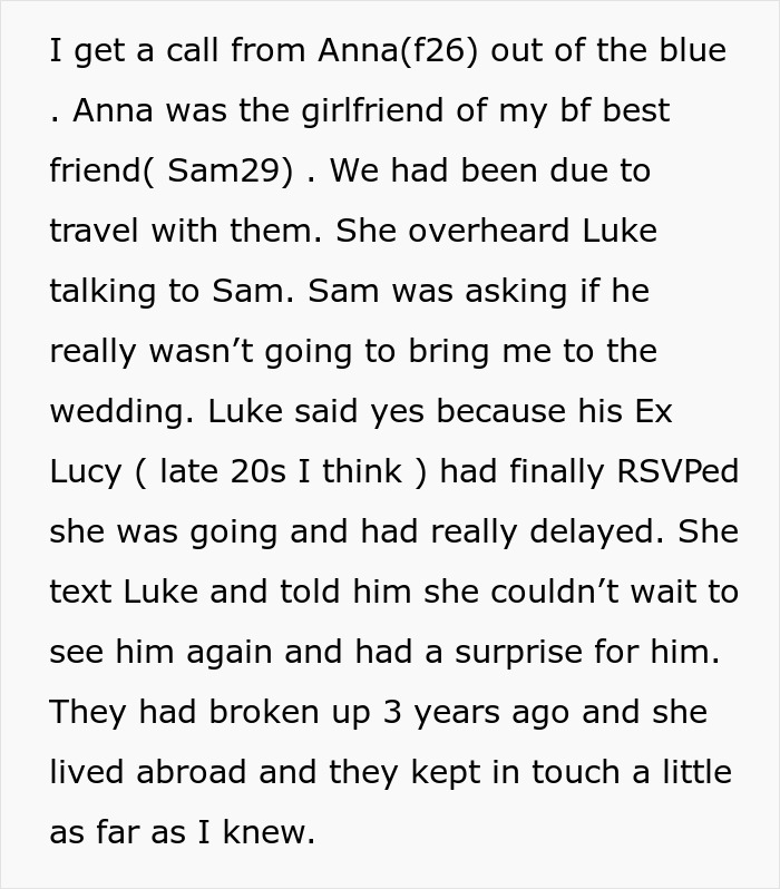 Guy Plans On Cheating With Ex During Family Wedding  Doesn t Bring His GF  Gets A Surprise - 46