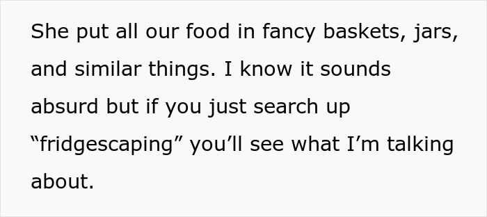 "AITA For Telling My Wife I Hate Her Fridgescaping?"