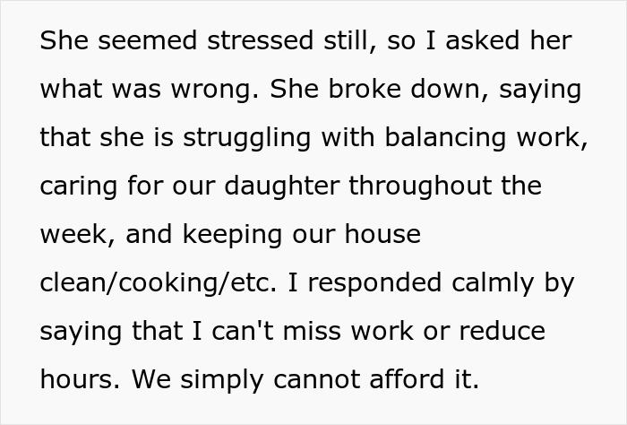 Man Refuses To Help Working-Mom Wife With Household Chores Until She Picks Up After Herself