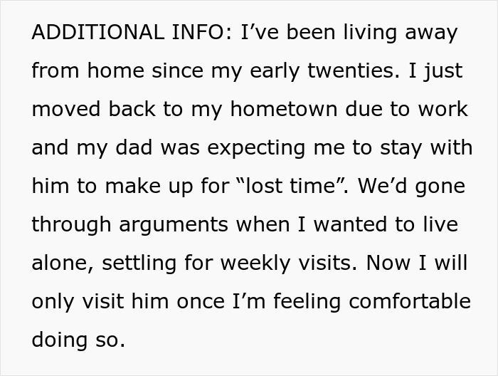 Woman Feels Pressured To Visit Single Dad Every Weekend, Stops When She Finds Out He Tracked Her