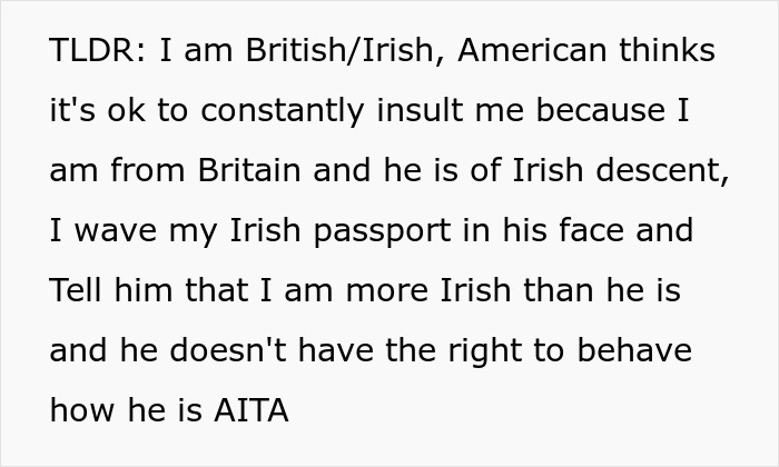 Irish American Mocks A British Guy, Gets A Reality Check After He Waves Passport In His Face