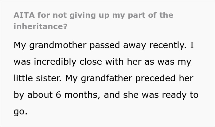 Woman Feels Entitled To Family’s Life-Changing Inheritance Just Because She Has 5 Kids, Gets A Reality Check