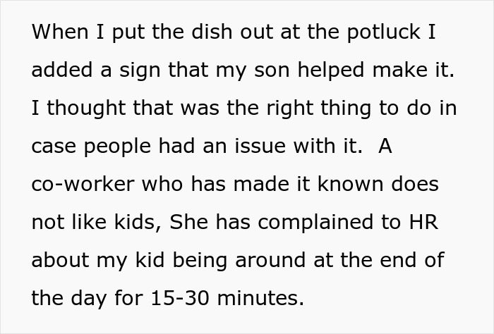 Mom Serves Dessert Made With Her 2YO At Office Potluck, Colleague Reports Her To HR