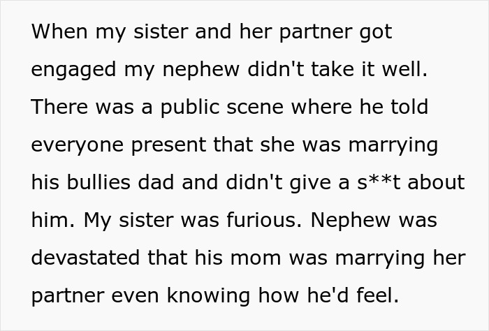 Teen Leaves Home In Protest Against Mom Marrying His Bully's Dad, Aunt RSVP's No Just To Back Him