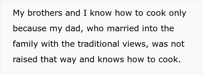 Man’s Family Jealous Of Wife's Cooking, Cause Fuss When She Hangs With Guys Instead Of Cooking