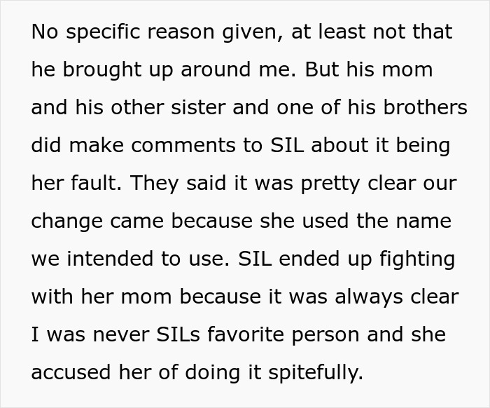 Woman’s Dream Baby Name Gets Lifted By SIL So She Just Picks Another One To SIL’s Rage And Dismay