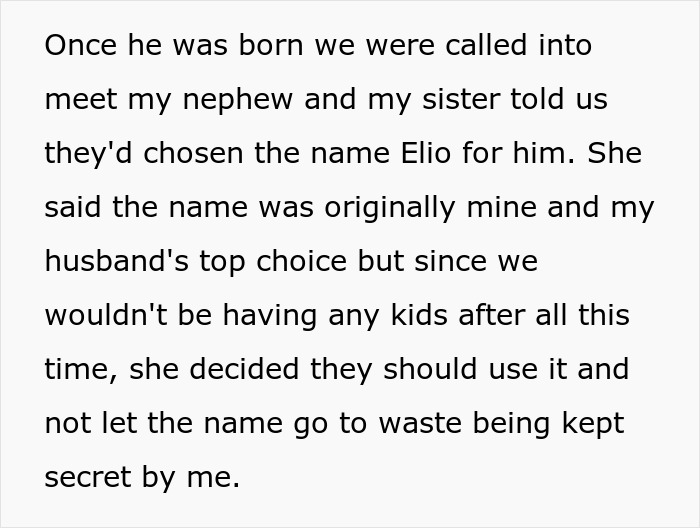 “AITA For Leaving The Hospital After My Sister Gave Birth And Announced The Name Of Her Baby?”