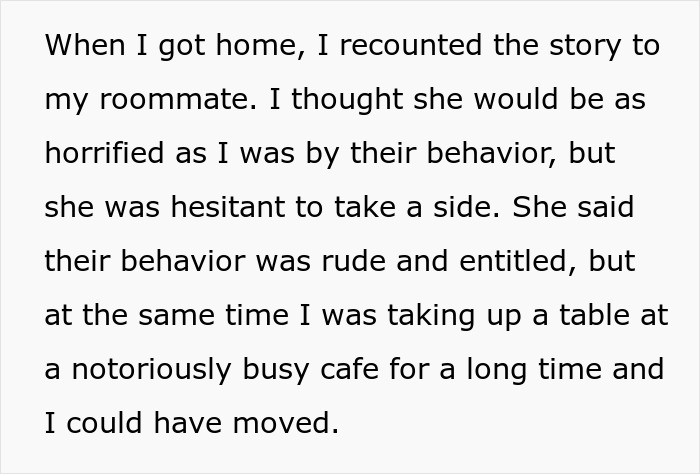 Woman Wants To Take Over Woman’s Entire Table So Her Injured Friend Can Sit But She Won’t Have It