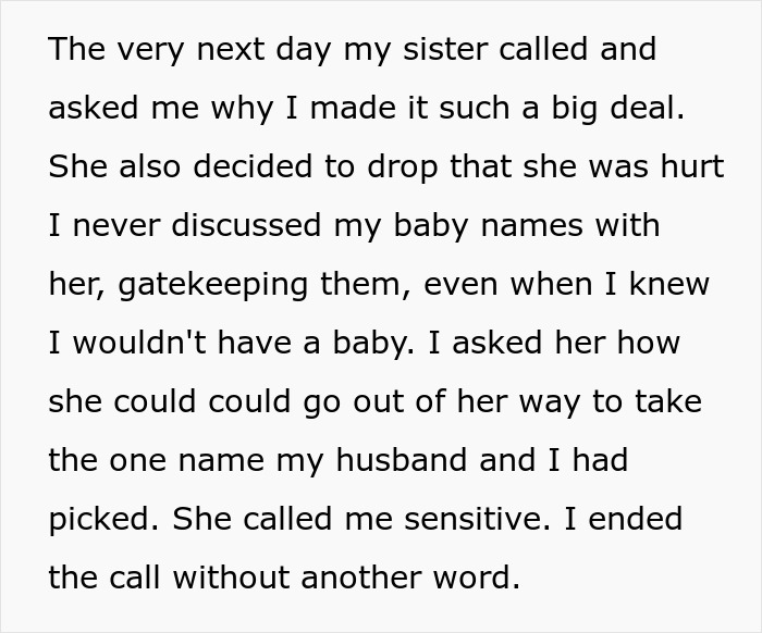 “AITA For Leaving The Hospital After My Sister Gave Birth And Announced The Name Of Her Baby?”