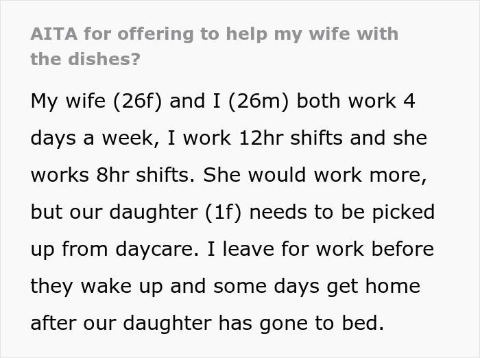 Man Refuses To Help Working-Mom Wife With Household Chores Until She Picks Up After Herself