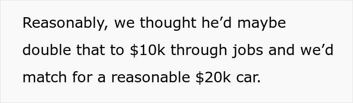 Parents Promise To Match Teen’s Savings For A Car, Stunned After It Turns Out He’s Saved $35K