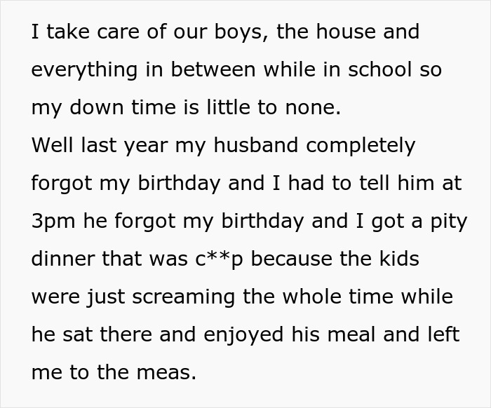 Wife Decides She’s Had Enough Of Her Marriage After Husband Ruins Her Birthday For The 2nd Time