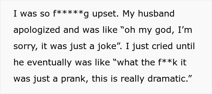 “Harmless Prank” Leaves 34-Weeks-Pregnant Wife Sobbing Uncontrollably, Husband Shifts The Blame