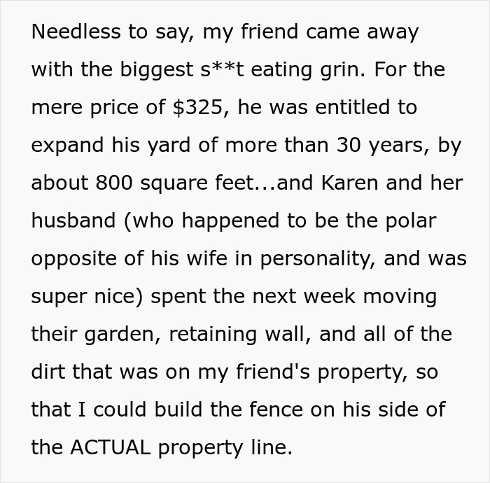 Karen Throws A Raging Fit Over Neighbor’s New Fence, Regrets It After Losing 800 Sq Ft Of Their Yard