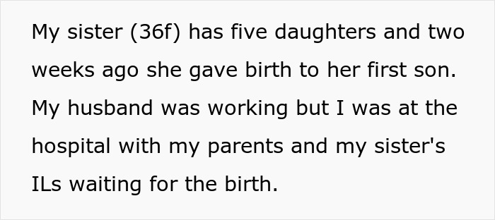 “AITA For Leaving The Hospital After My Sister Gave Birth And Announced The Name Of Her Baby?”