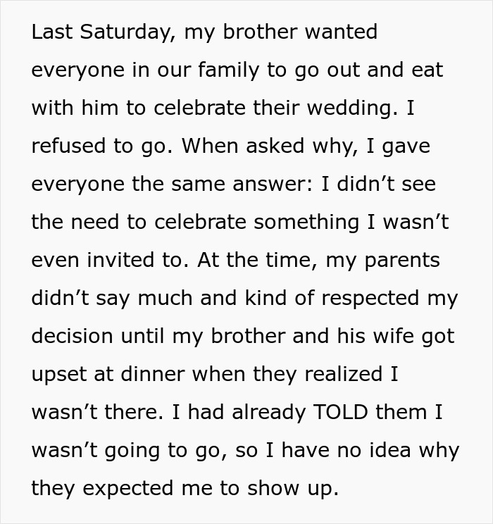 Bride Bans Groom’s Bro From Wedding Due To Age, Sparks Drama As He Refuses To Attend Family Dinner