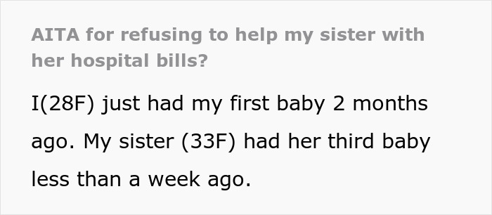 Woman Mocks Sister For Moving From The USA, Begs Her To Help Cover $20k Bill After Giving Birth