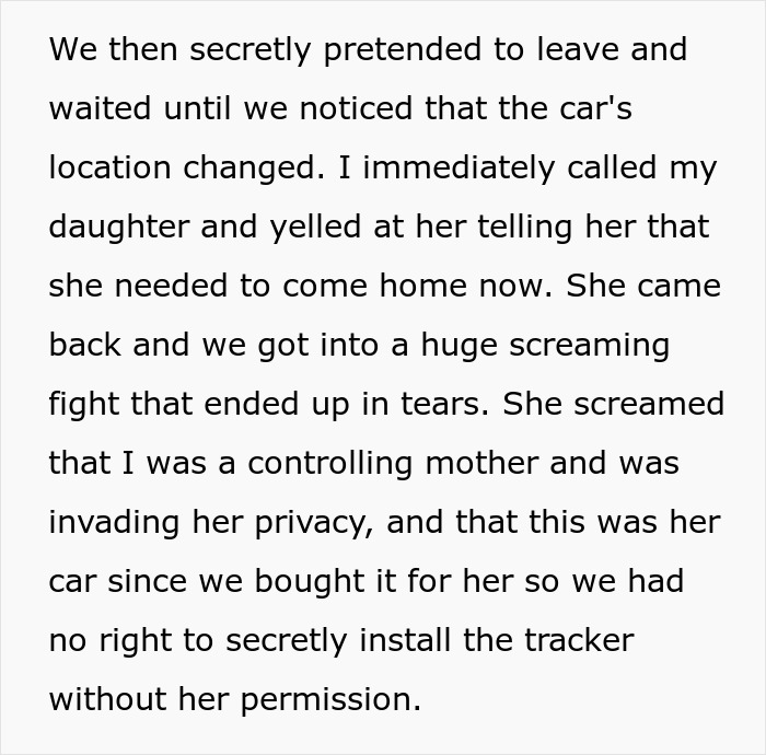 Parents Furious Teen Daughter Keeps Driving Car Without Permission, Secretly Put A Tracker In It