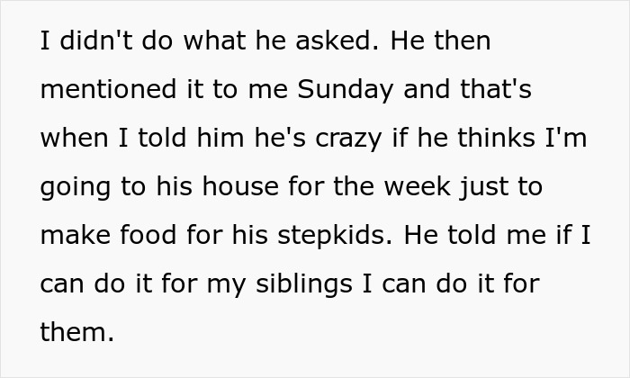 Entitled Dad Demands Bio Son Start Cooking For His Stepchildren, Gets Livid As Mom Supports Kid