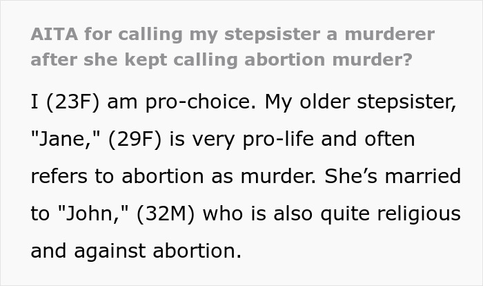 Sis Exposes Woman’s Secret Abortion To Her Pro-Life Husband After Constant Shaming, Takes Heat